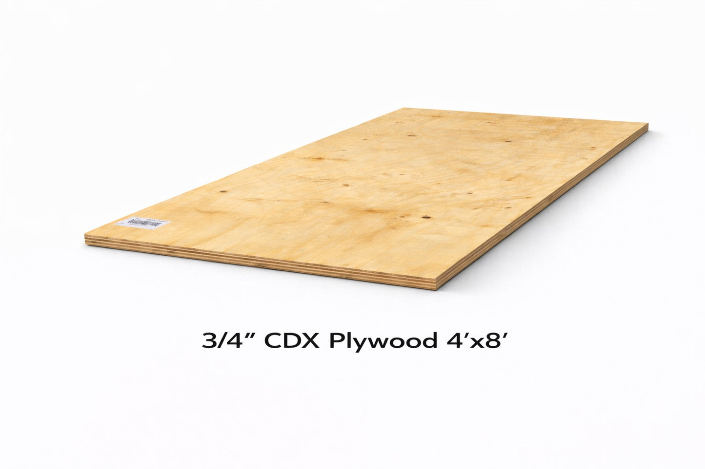 3/4" CDX Plywood – 4' x 8'