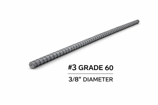 Rebar #3 Grade 60 – 3/8" x 20 ft