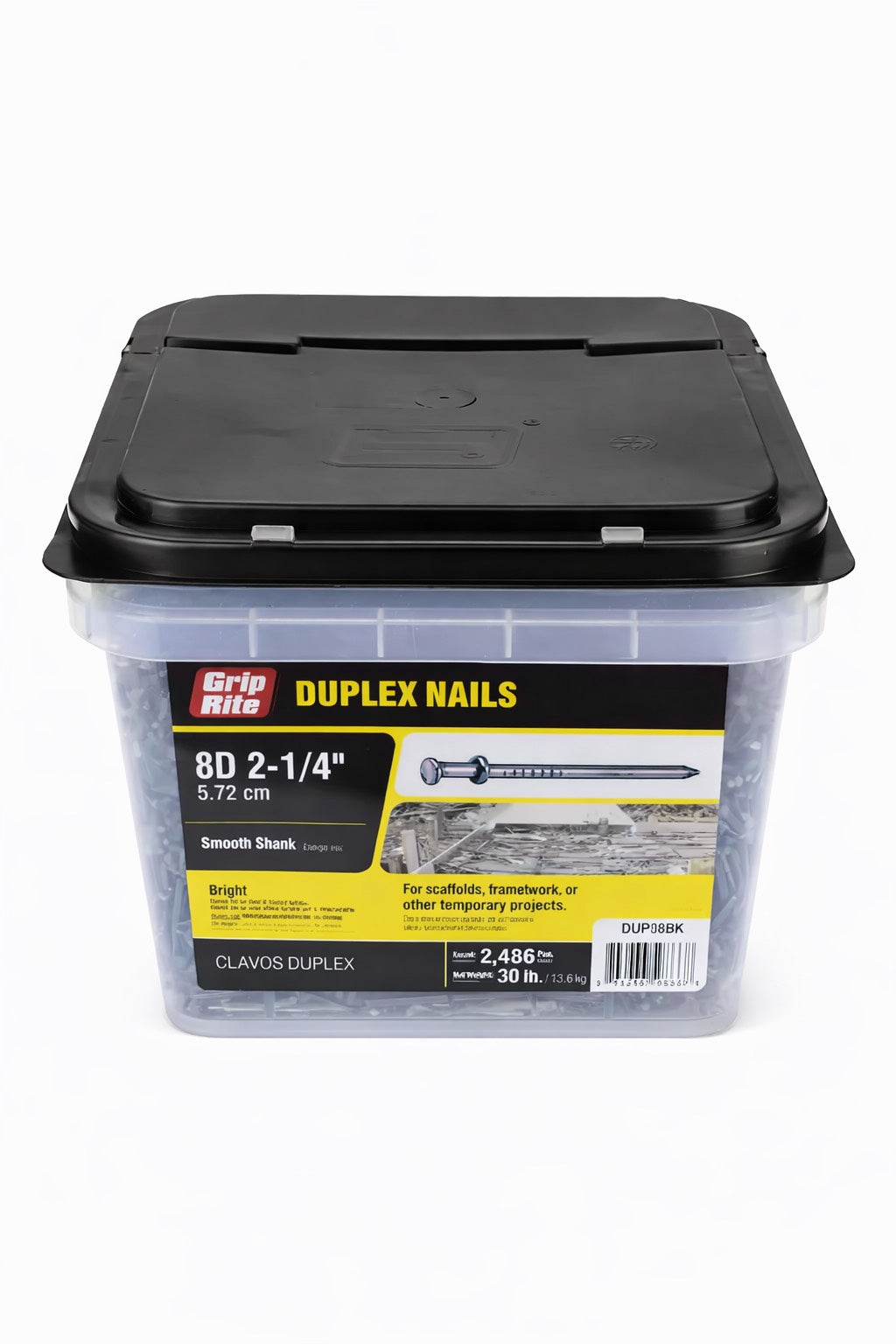 8D Duplex Nails – 2-1/4"