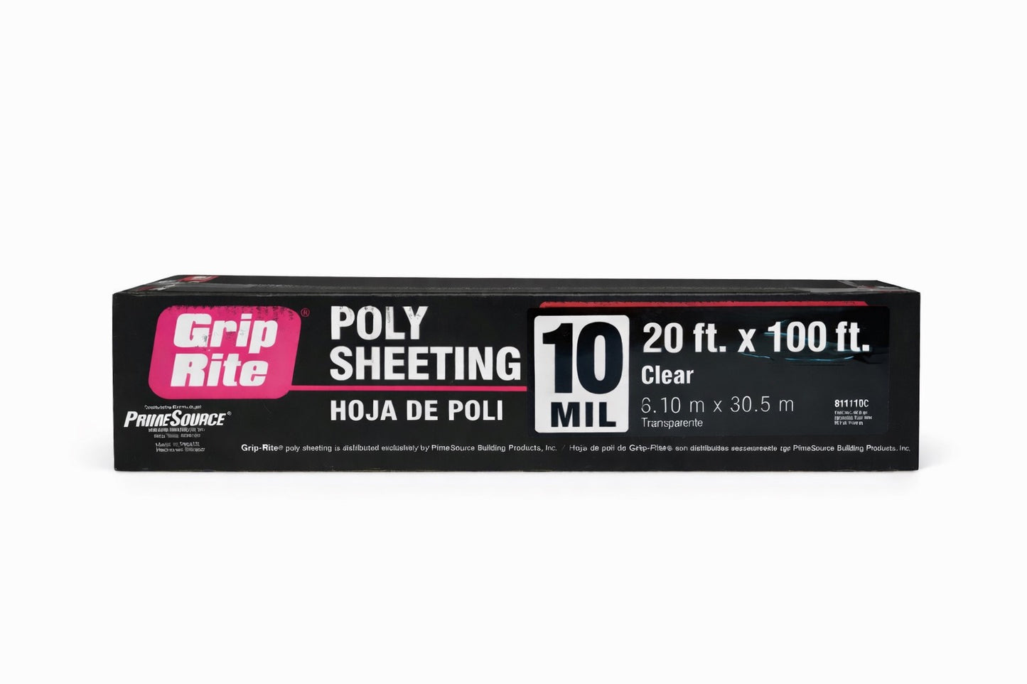 Clear Poly Sheeting 10 Mil – 20 ft x 100 ft