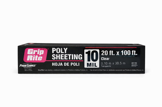 Clear Poly Sheeting 10 Mil – 20 ft x 100 ft