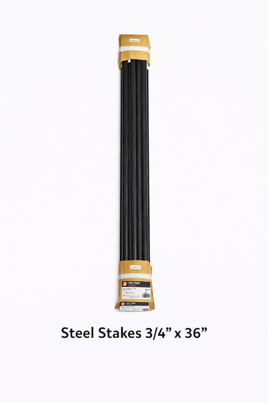 Steel Stakes 3/4" x 36" – Sold Individually