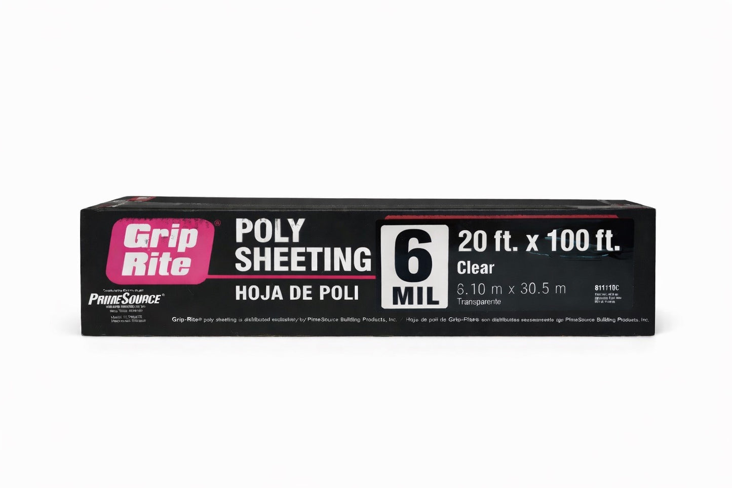 Clear Poly Sheeting 6 Mil – 20 ft x 100 ft