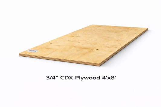 3/4" CDX Plywood – 4' x 8'