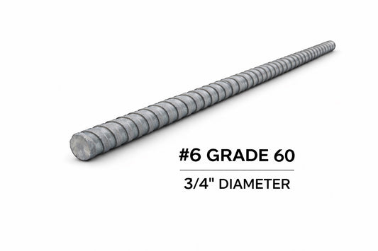 Rebar #6 Grade 60 – 3/4" x 20 ft