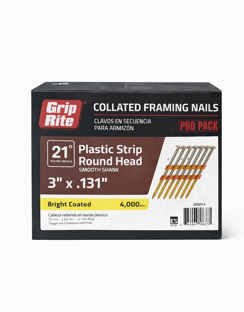 3" x .131 Framing Nails – Smooth Shank